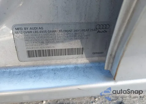 2013 Audi A4 2.0T Premium из США, поврежденный, VIN WAUFFAFL9DN006529
